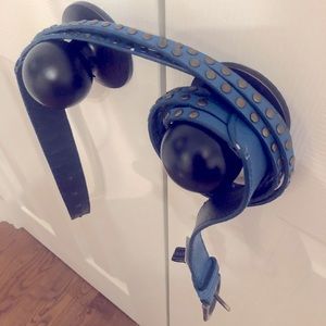 Cearulean blue BCBG MaxAzria belt